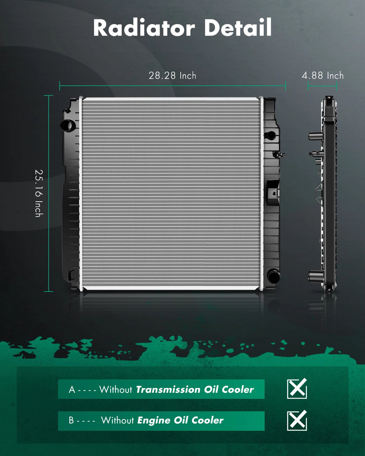 2603 Aluminum Radiator for Lincoln Aviator (2003–2005) 4.6L V8