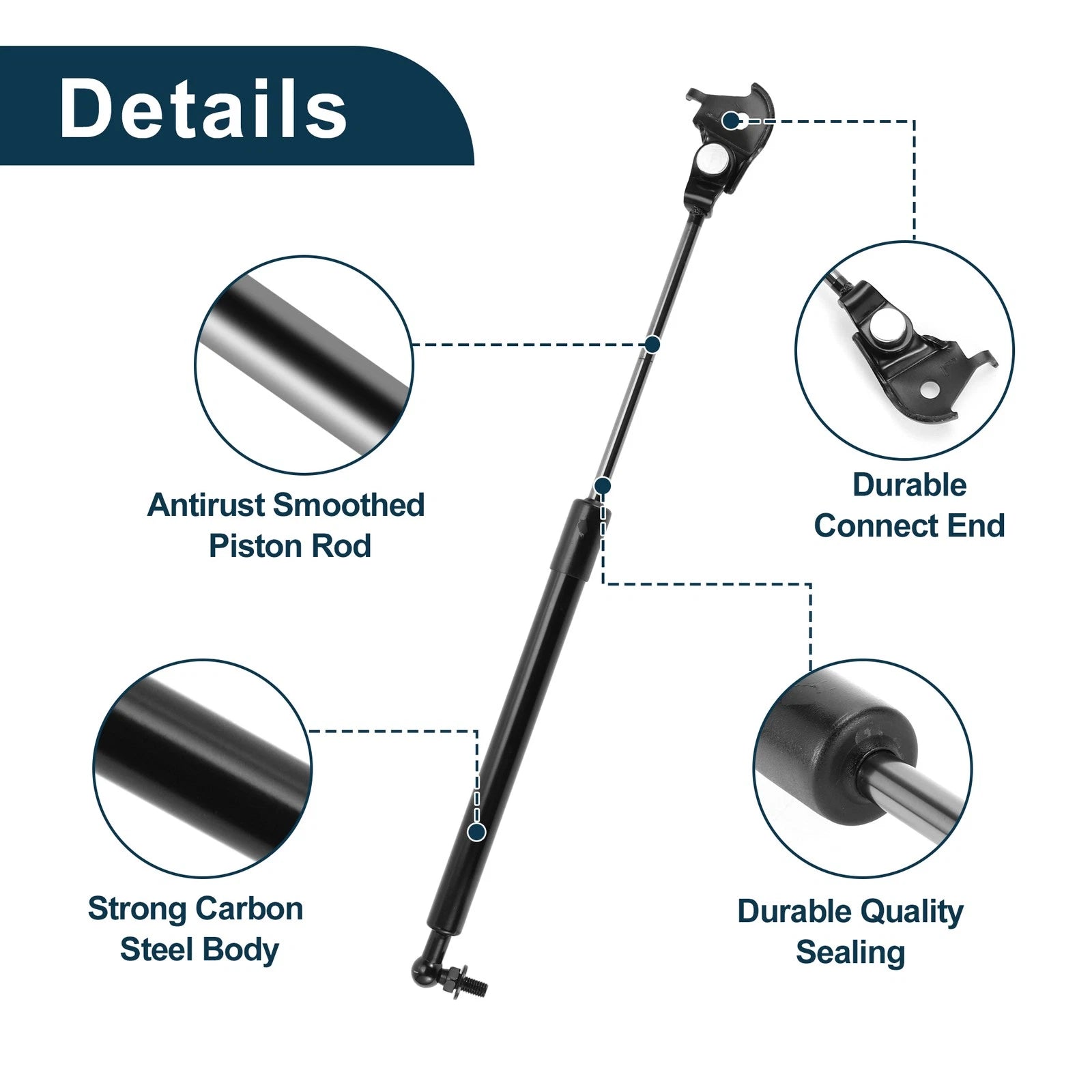 Front Hood Lift Supports Struts No. 5345069015/5344069015 for Toyota Land Cruiser (2008–2021)