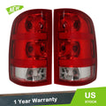 Set of 2 Red Rear Halogen Tail Light Assemblies for GMC (2007–2013)