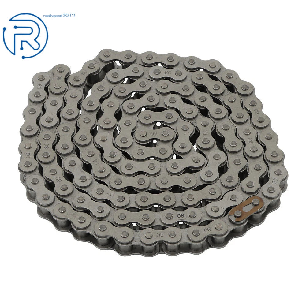 10 Feet Carbon Steel Roller Chain with 1 Connector