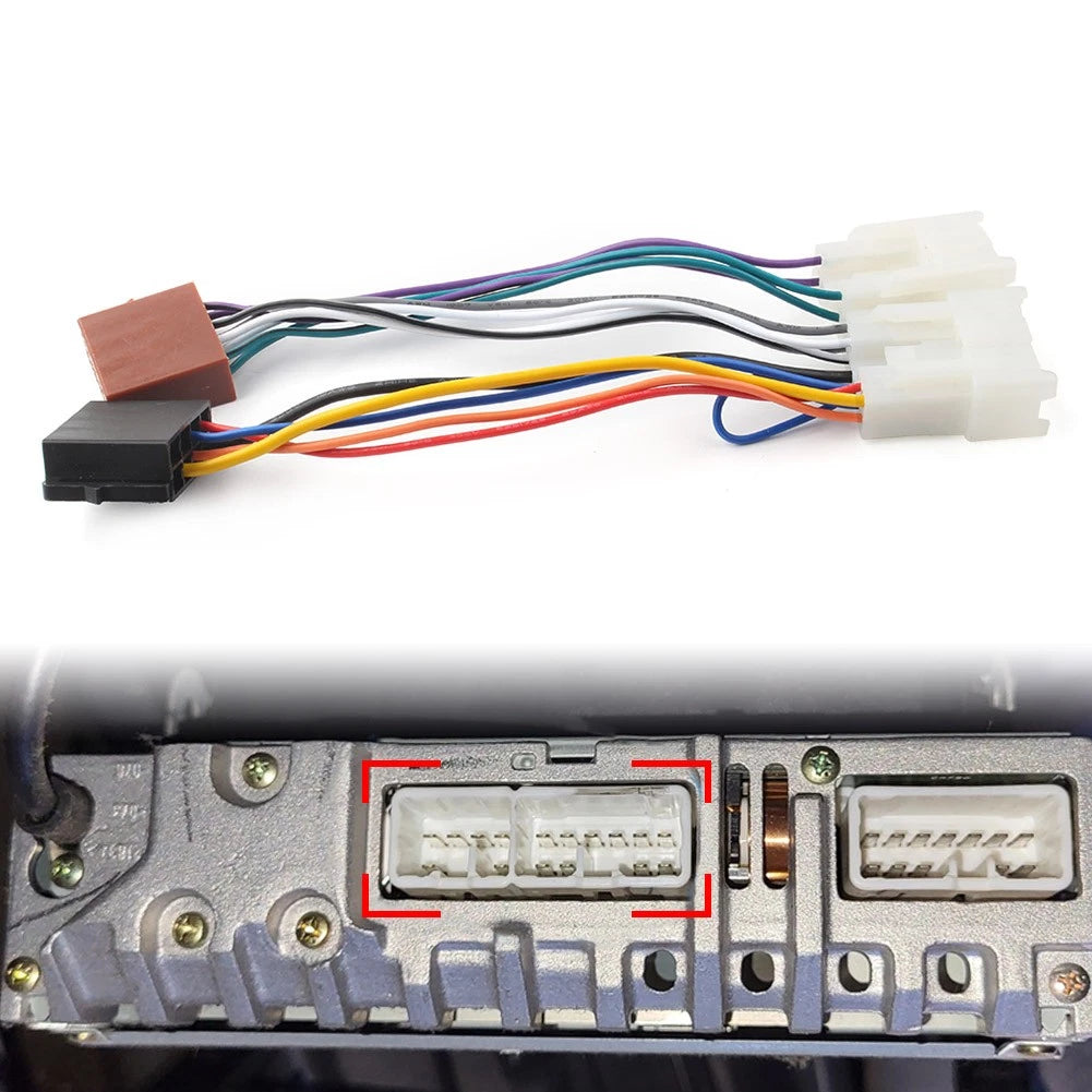 ISO wiring harness for Toyota (specific models and years)