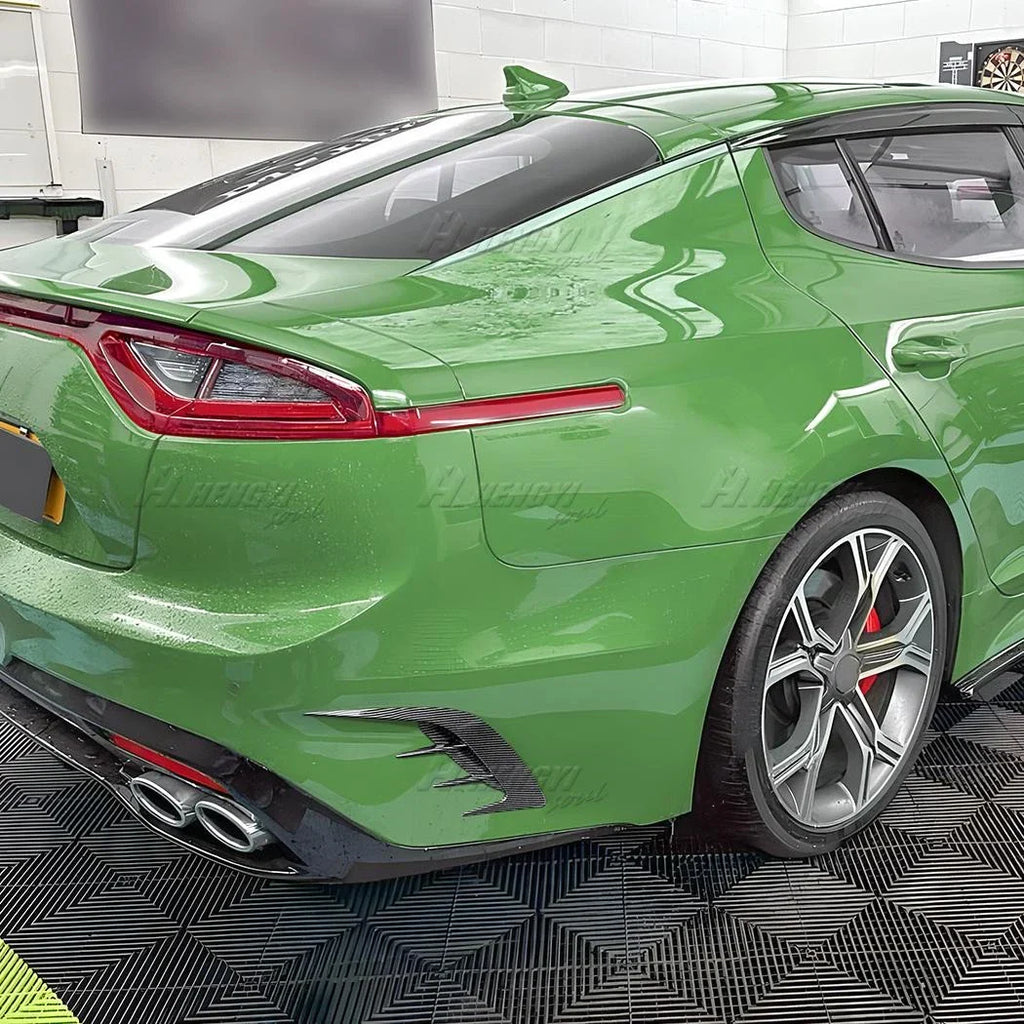 Canard Covers Rear Bumper Side Vent Carbon Fiber for Kia Stinger (2017–2023)