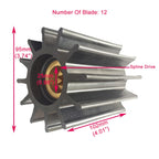 2Pack Water Pump Impeller for Caterpillar 29000K 296-8388 2968388
