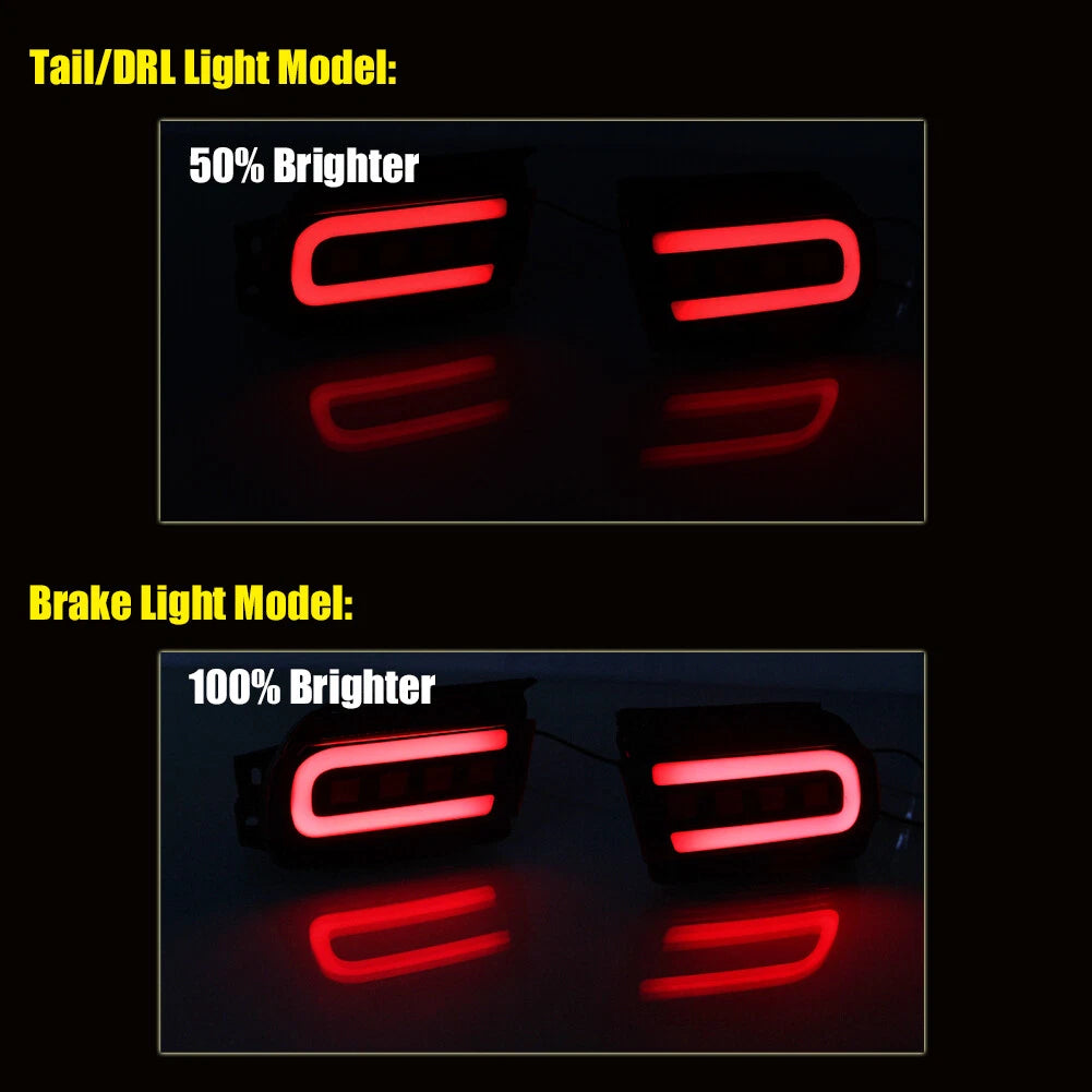 Red LED Fog Lights Kit for Toyota Land Cruiser Prado FJ150 (2010–2019)