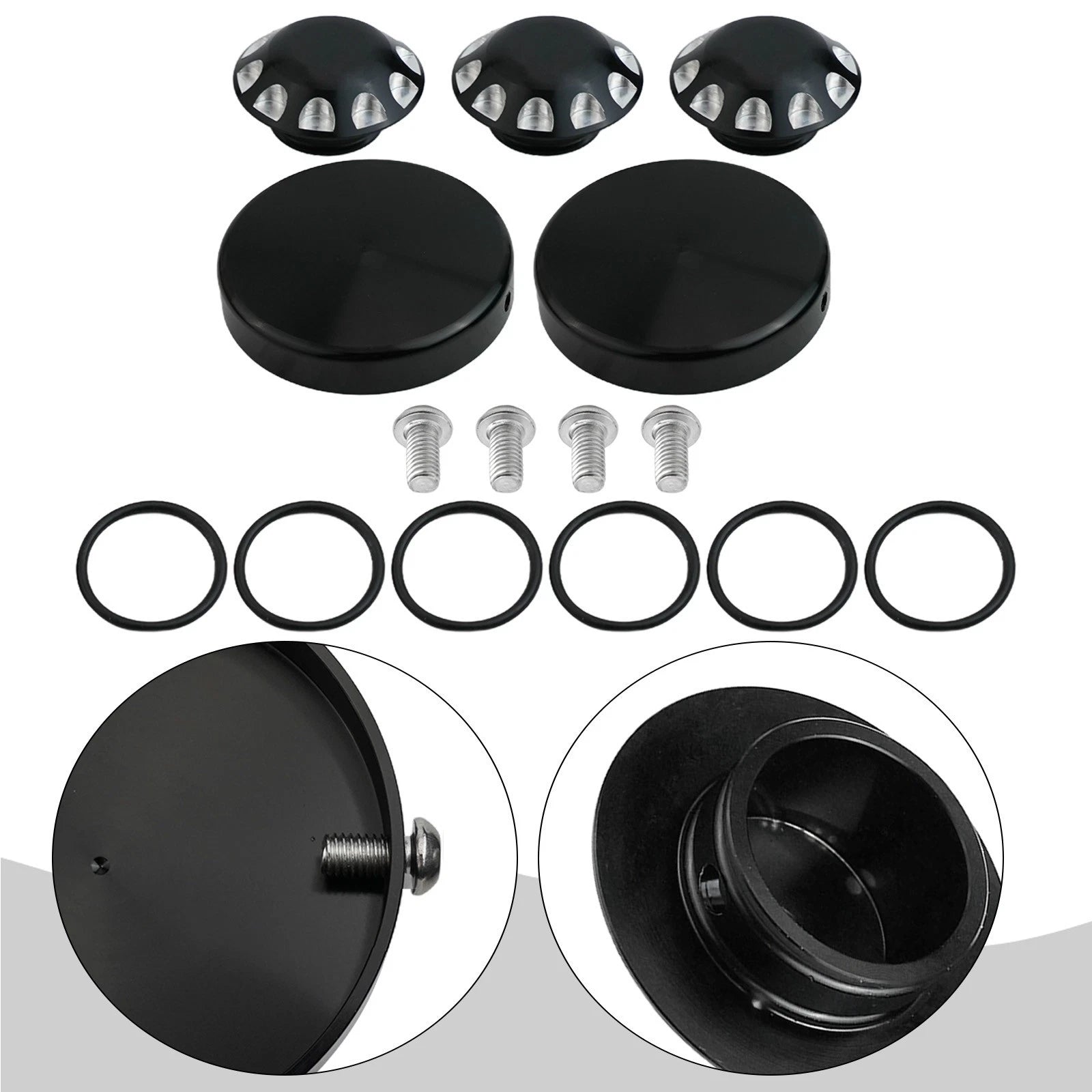Set of 2 Chrome Aluminum Axle Covers for CanAm Ryker