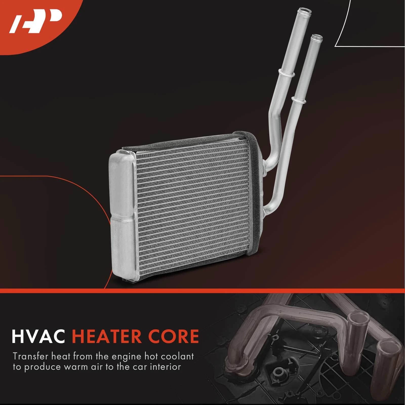 Rear HVAC Heater Core for Chevy Venture Pontiac Montana (1997–2005)