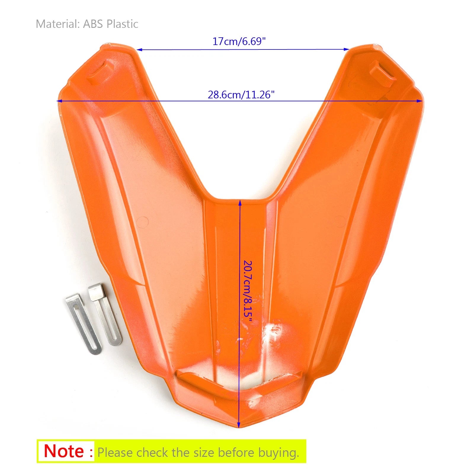 Rear Seat Passenger Cover Cowl for Honda CB500F CBR500R (2016–2024) Orange