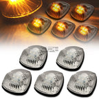 5Pcs Chrome Housing Yellow LED Cab Roof Running Light for Dodge Ram (1994–1998)