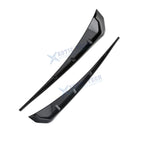 Gloss Black Front Fender Side Vent Molding Cover Trim for Honda Civic (2016-2021)