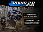 SuperATV Rhino 2.0 Rear Axles for Can-Am Maverick X3 (2017–2023)