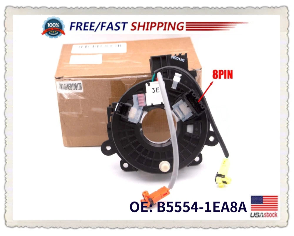 Spiral Cable Clock Spring B5554-1EA8A for Nissan Murano 370Z (2009–2018)