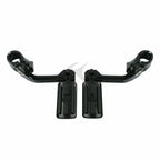 1 1/4" 32mm Long Angled Highway Bar Footpegs Mount for Harley