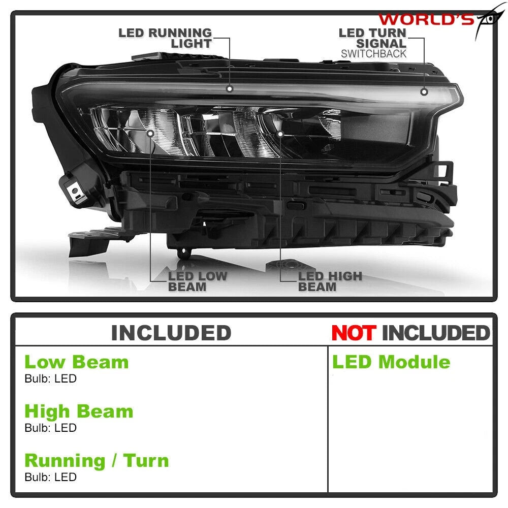 Amber LED DRL Headlight for Jeep Grand Cherokee (2021–2022)