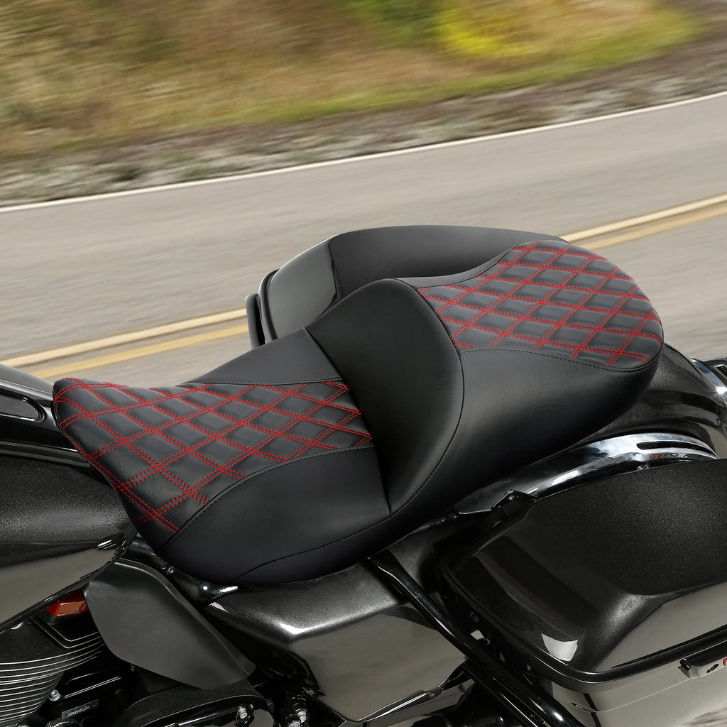 Driver Passenger Seat for Harley Electra Road Glide (2009–2024) Black