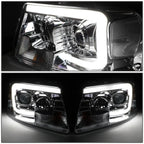 LED DRL Projector Headlight for Ford F150 Mark LT (2004–2008) Chrome Housing