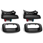 2X New Tailgate Handle w/ Bezel & Clips for 1999–2007 Chevy Silverado Sierra