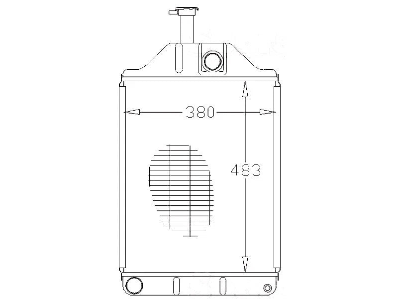 Radiator for Massey Ferguson 275 290 675 690