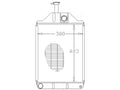 Radiator for Massey Ferguson 275 290 675 690