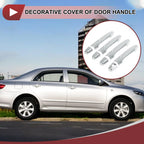 Car Door Handle Cover Set for Honda CR-V 2012-2016 Outside Silver Tone ABS