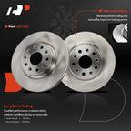 Disc Brake Rotor & Ceramic Pad Set for Jeep Wrangler (2018-2020)