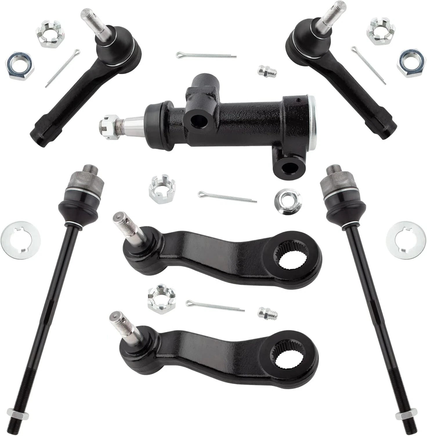 7PC Front Steering Tie Rod End Pitman Arm Idler Arm for 2001–2006 Chevy Tahoe