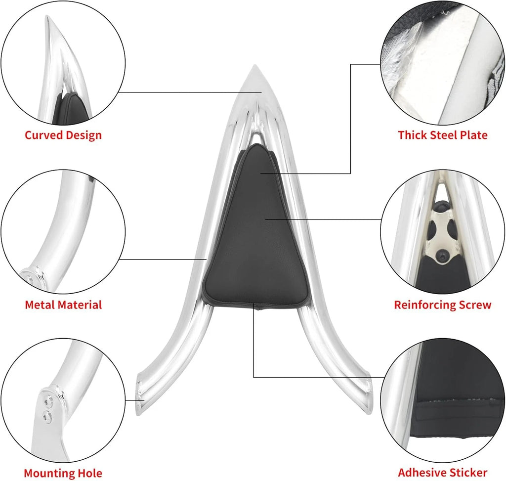 22'' Backrest Sissy Bar for Harley Road King, Street Glide, Electra Glide (1997–2008)