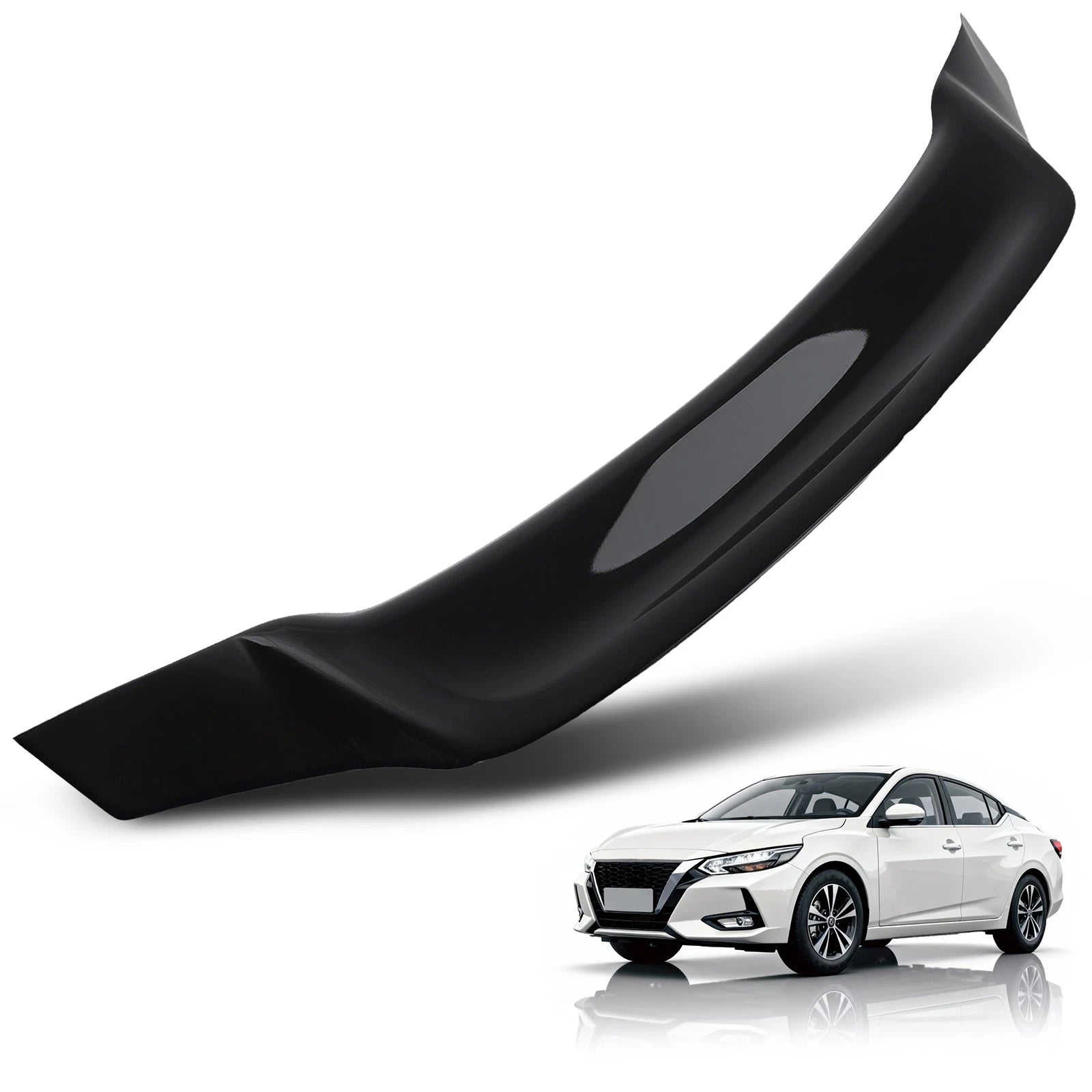 Gloss Black Trunk Wing Spoiler for Nissan Sentra (2020–2025) R Style