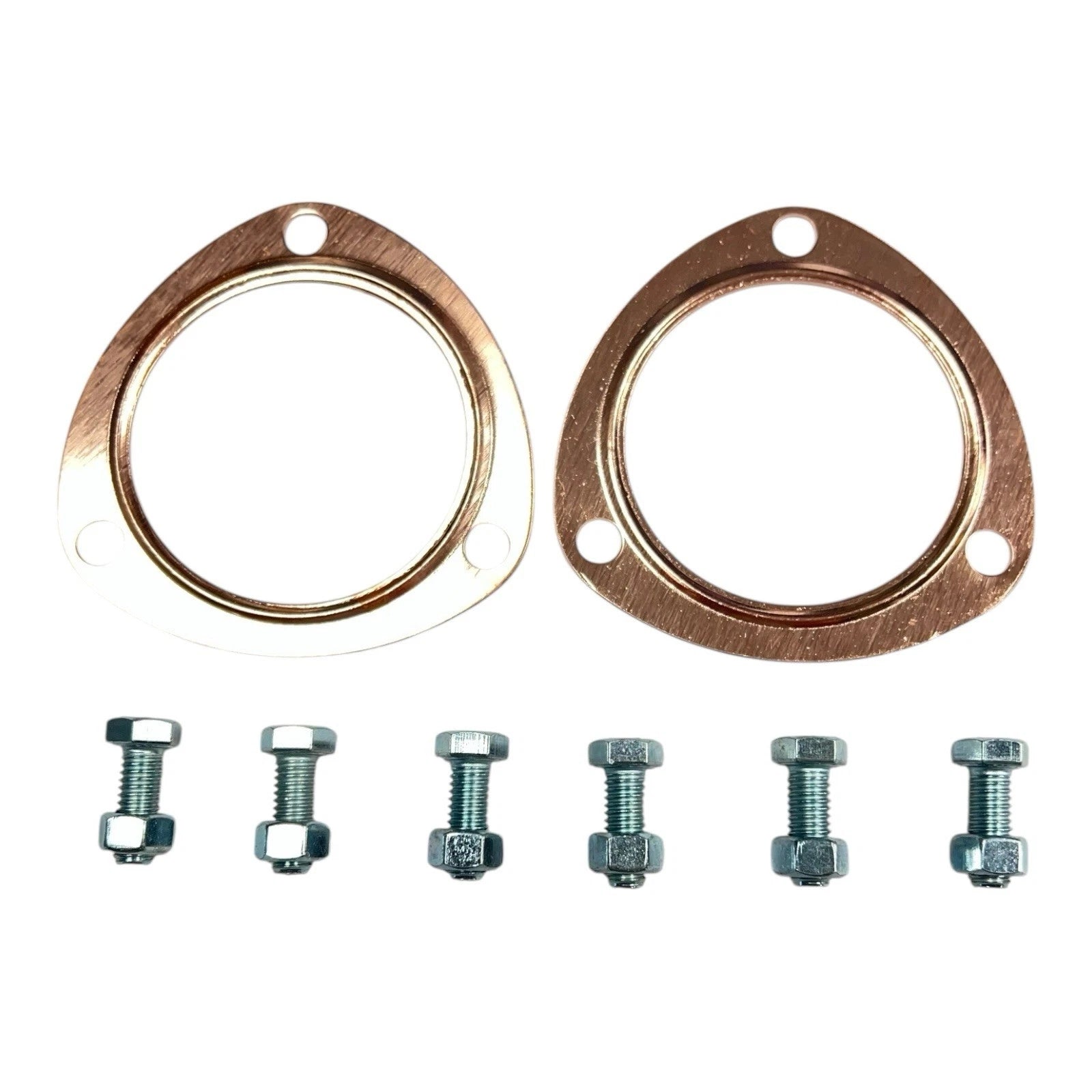 Reusable Copper Header Gasket and Bolt Kit for 3 Inch Exhaust Collector