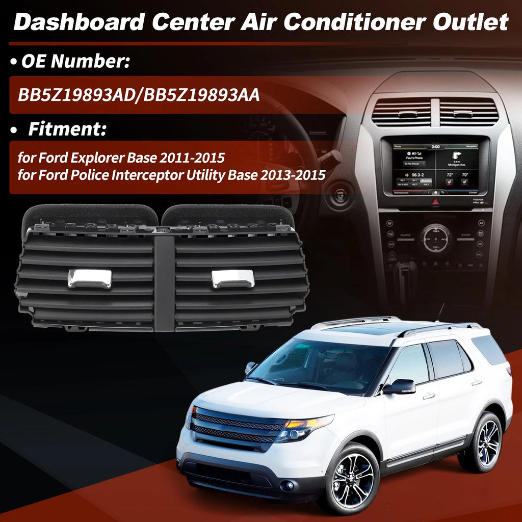 Dashboard Air Vent Outlet Panel for Ford Explorer (2011–2015) BB5Z19893AD, BB5Z19893AA