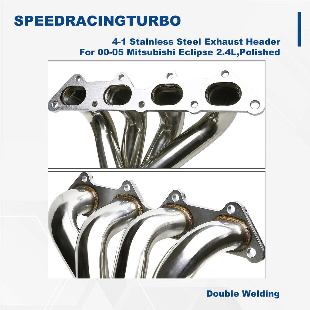 Stainless Steel Exhaust Manifold Header Kit for Mitsubishi Eclipse (2000–2005)
