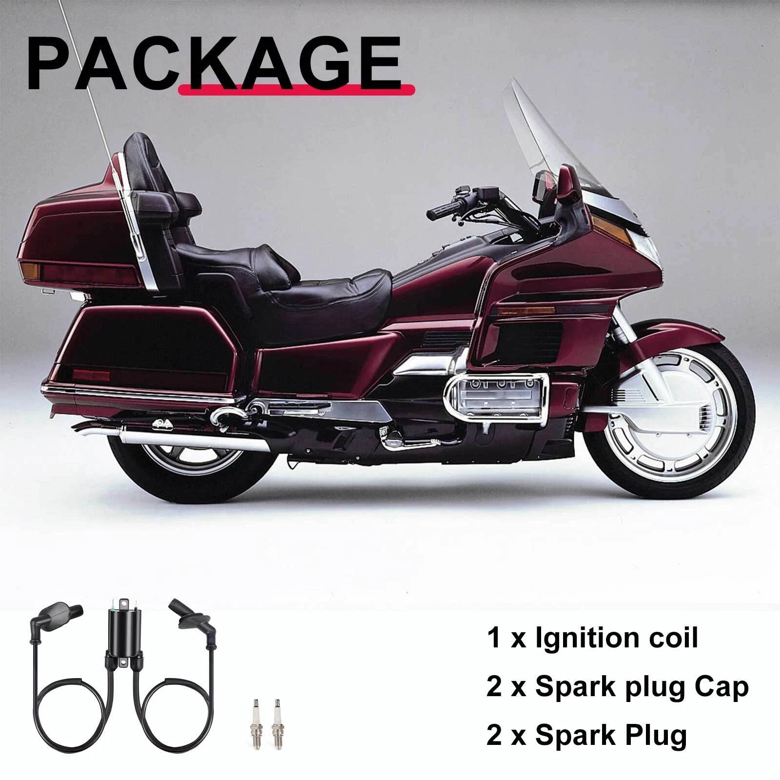 Ignition Coil & Spark Plug & Cap for Honda Valkyrie 1500 GL1500C (1997–2003)
