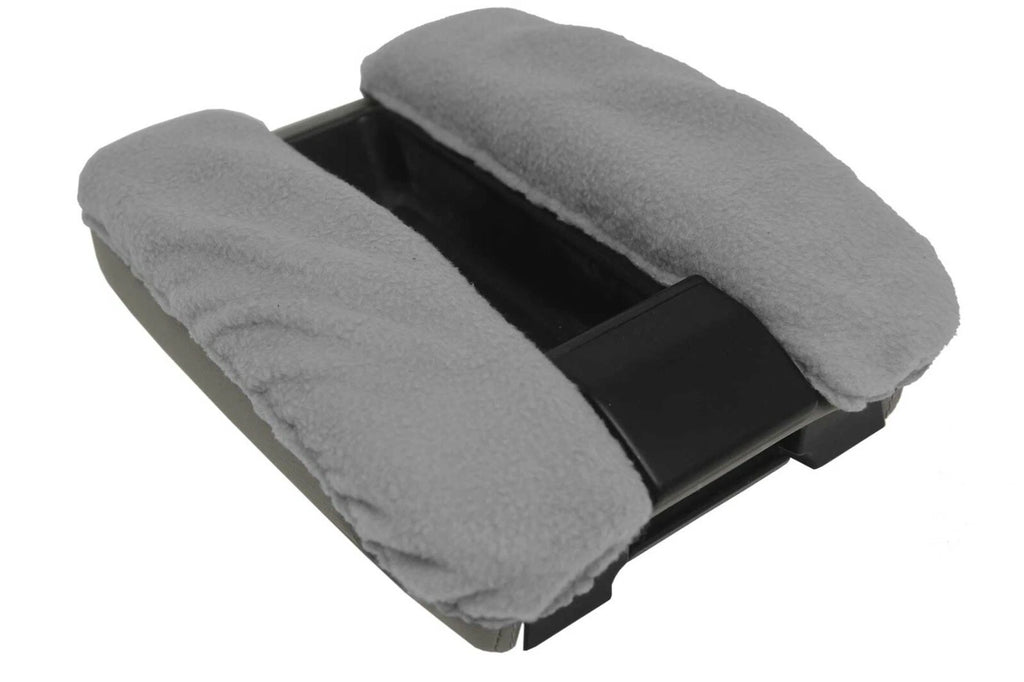 Fleece Console Lid Armrest Cover for BMW E38 (1995–2001) Gray