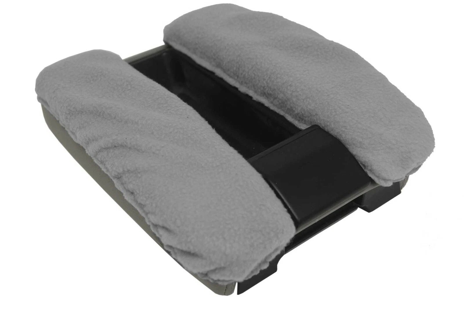 Fleece Console Lid Armrest Cover for BMW E38 (1995–2001) Gray