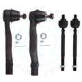 Set of 4 Front Steering Tie Rod Ends for Honda CR-V (1997–2001)
