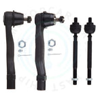 Set of 4 Front Steering Tie Rod Ends for Honda CR-V (1997–2001)