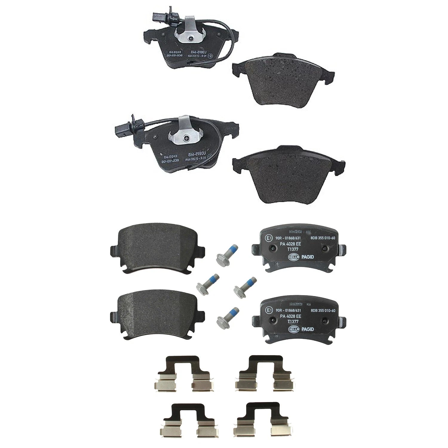 Hella Disc Brake Pads Kit for Audi A4 Quattro A6 A6 Quattro (1996–2005)