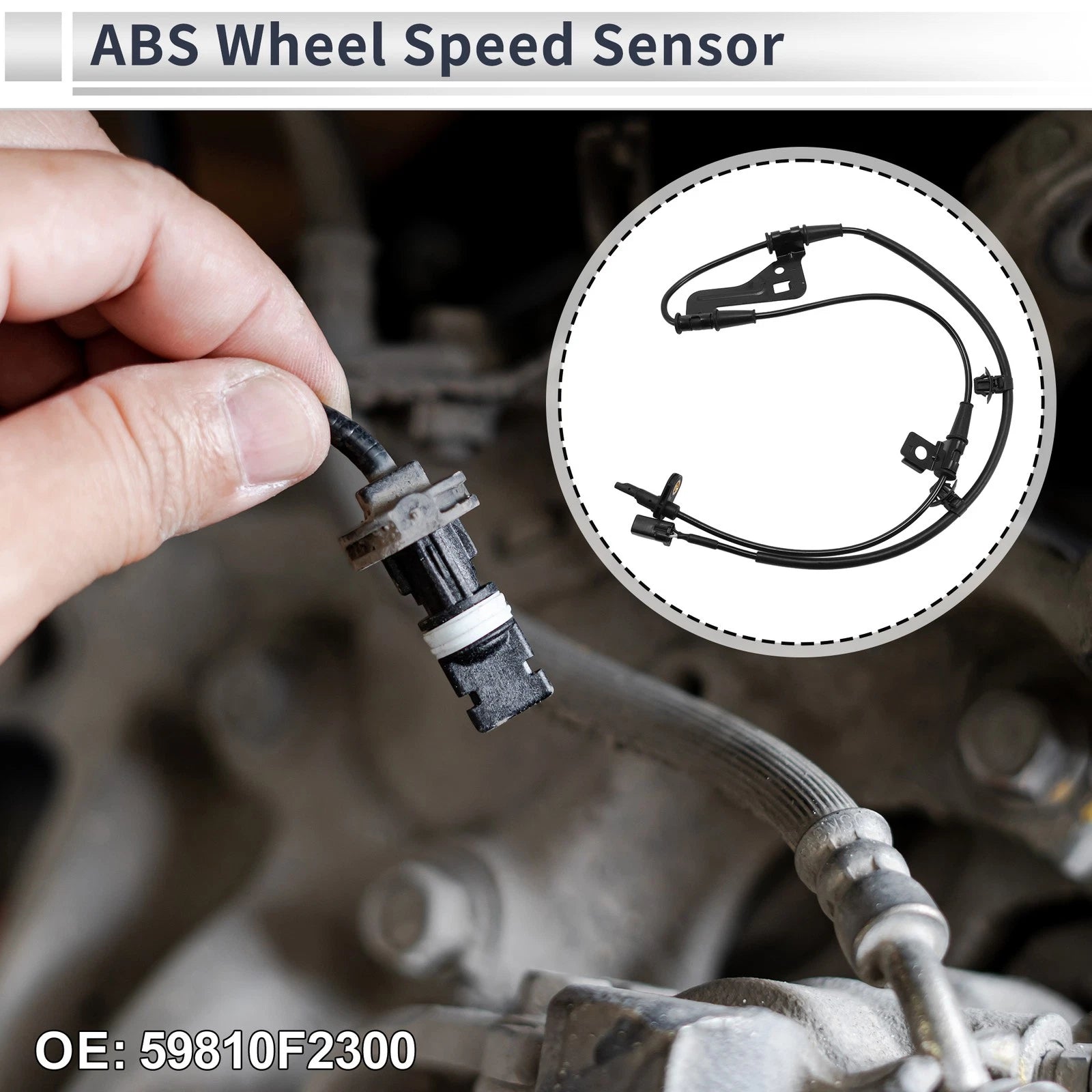 ABS Wheel Speed Sensor No. 59810F2300 for Hyundai Elantra (2017–2020)