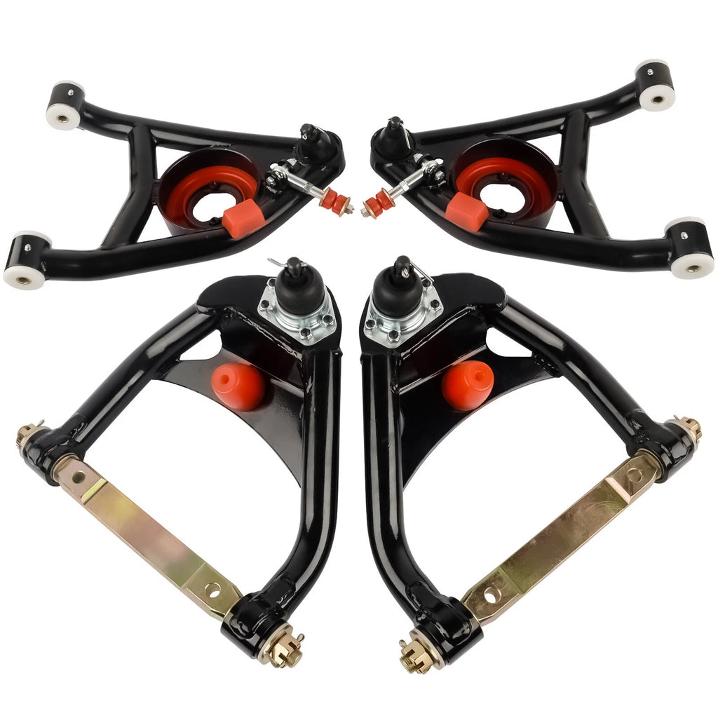 Set of 4 Upper & Lower Control Arms for Chevy Malibu Buick Skylark Pontiac GTO (1964–1972)