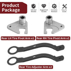 Rear Tire Pivot w/ Adjuster Arm for Honda (42930-VG3-B01, 42961-VG3-010)