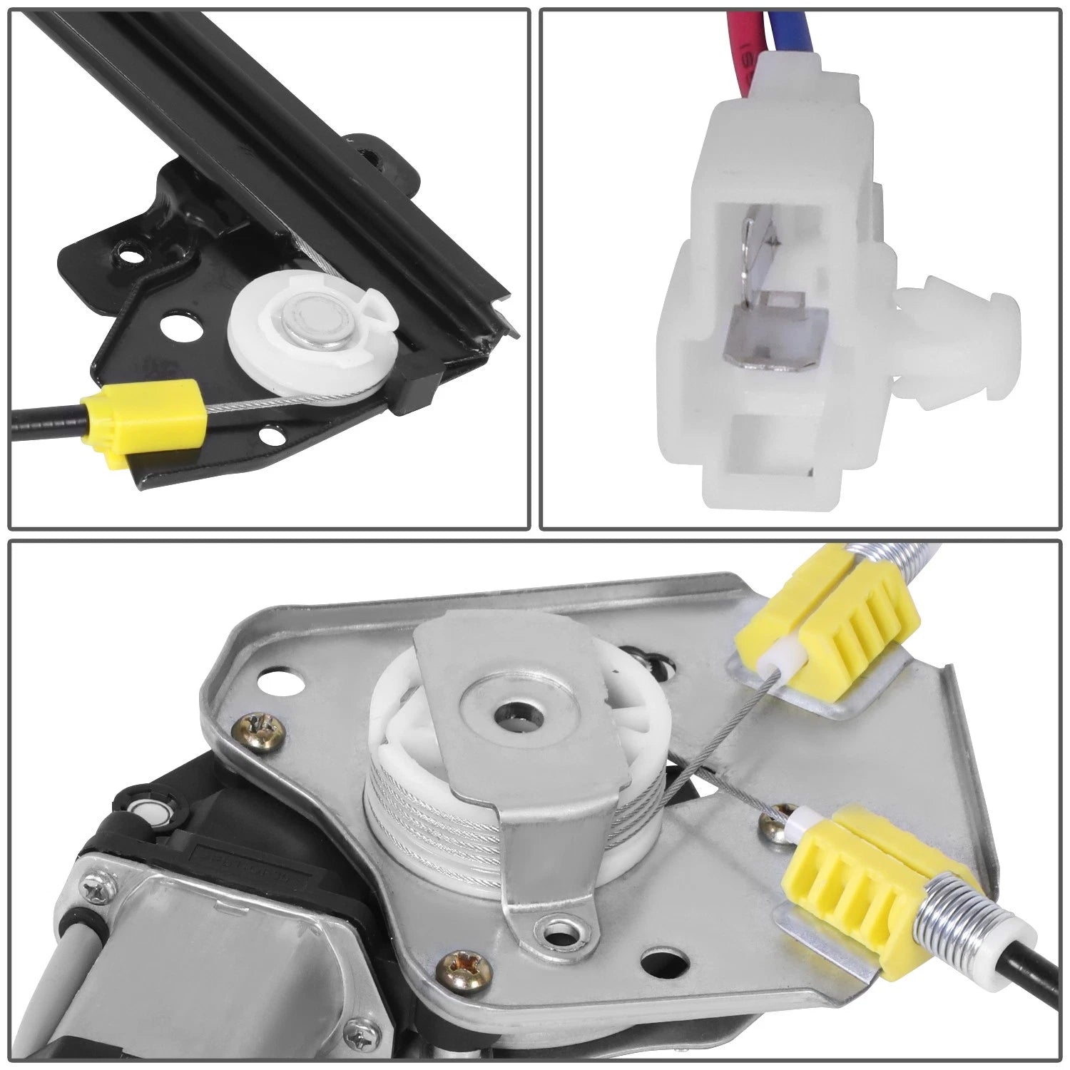 Electric Front Right Window Regulator w/ Motor for Suzuki Sidekick (1989–1991)