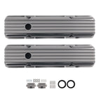 Aluminum Valve Cover Set for Chevy Small Block 283 305 327 350 400 (1958–1986)