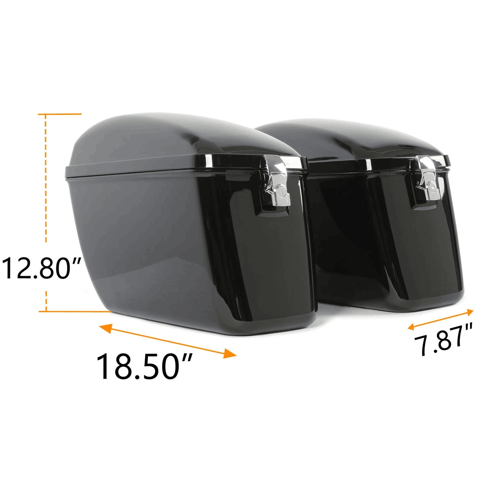 Saddle Bags for Harley Sportster Softail Honda (Large)
