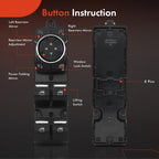 Power Window Switch for Ford F-150 (2015-2023) with Power Folding Mirrors