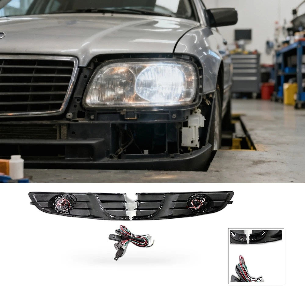Fog Light Grille Kit for VW Polo Sedan (2011–2013) White Lens 6QD854661A