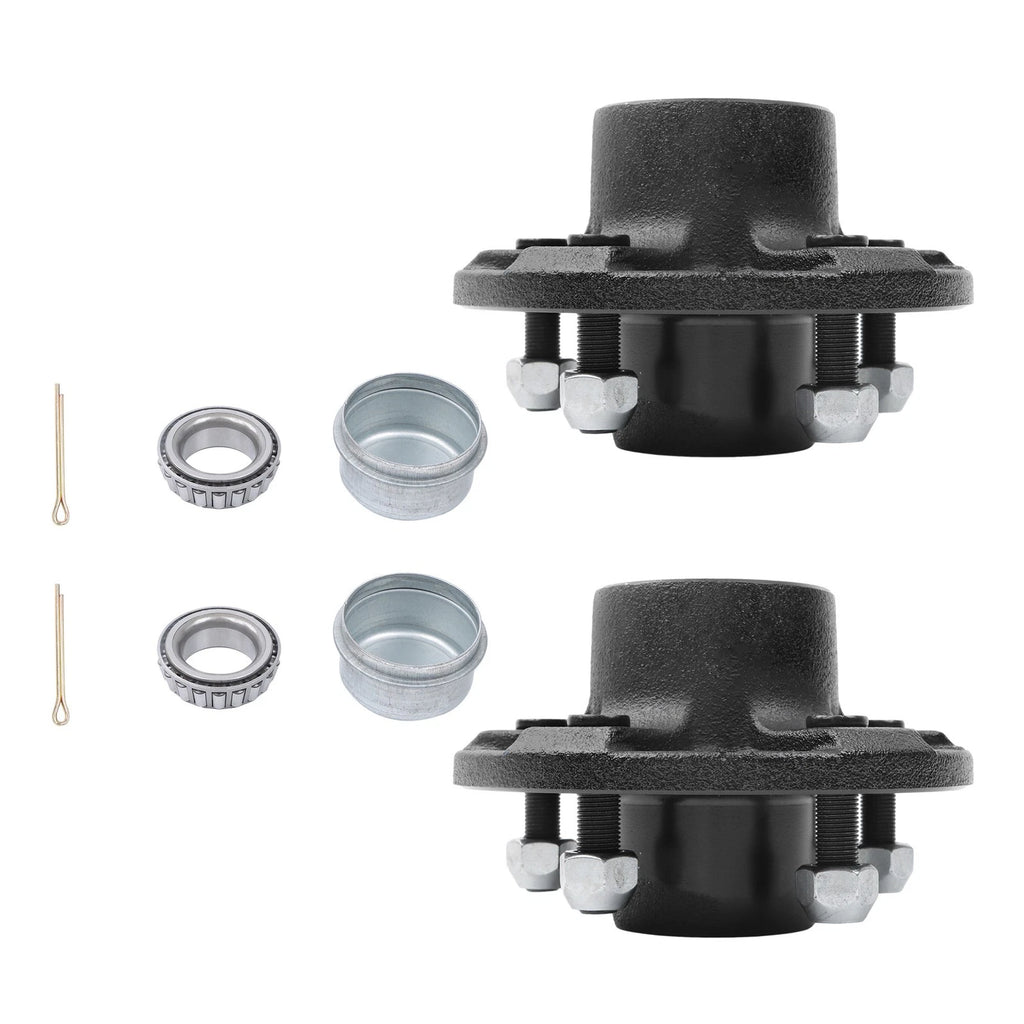 Set of 2 Trailer Hub Kits for 3500 lbs Trailers (5 on 4.5)