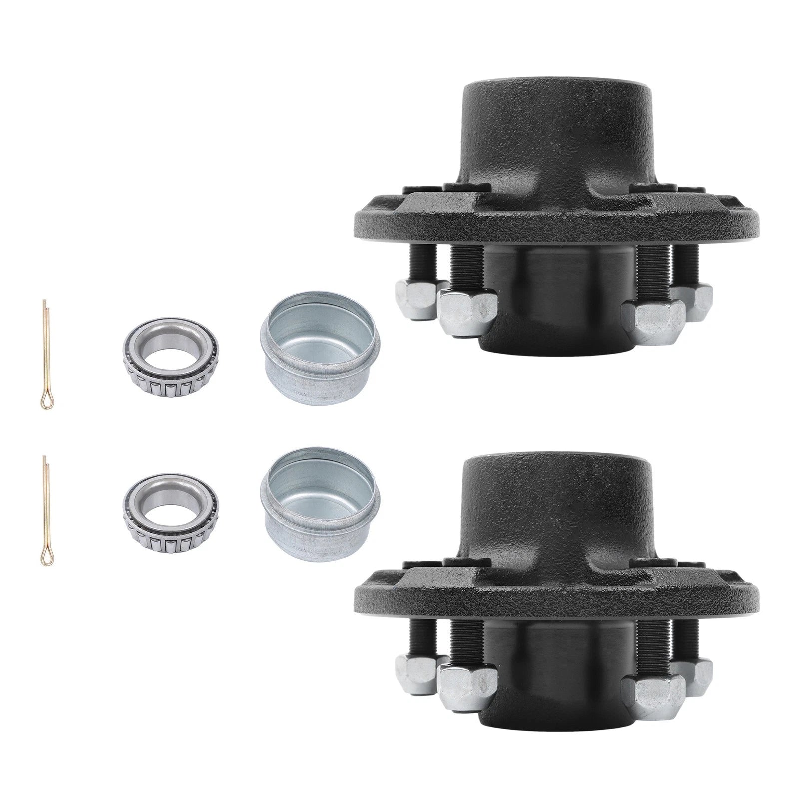 Set of 2 Trailer Hub Kits for 3500 lbs Trailers (5 on 4.5)