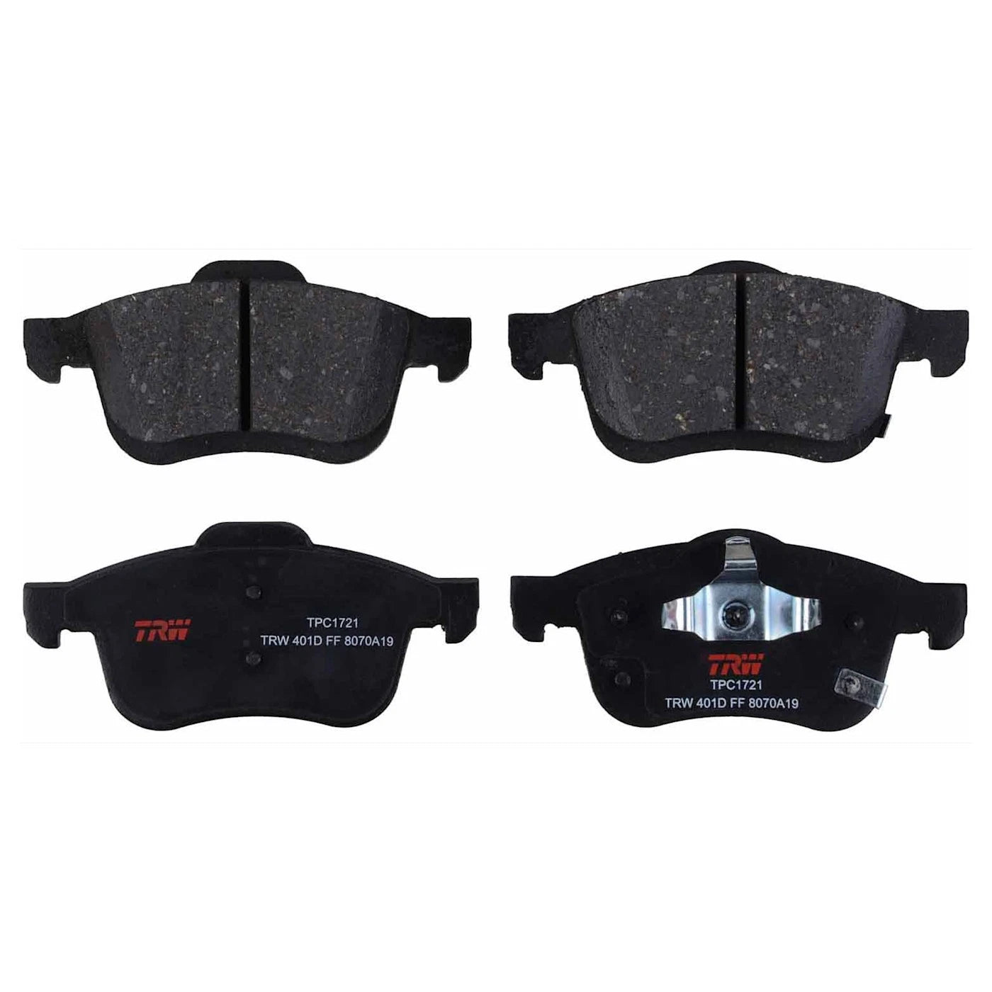 Set of 2 Brake Disc and Pad Kits for Fiat 500L