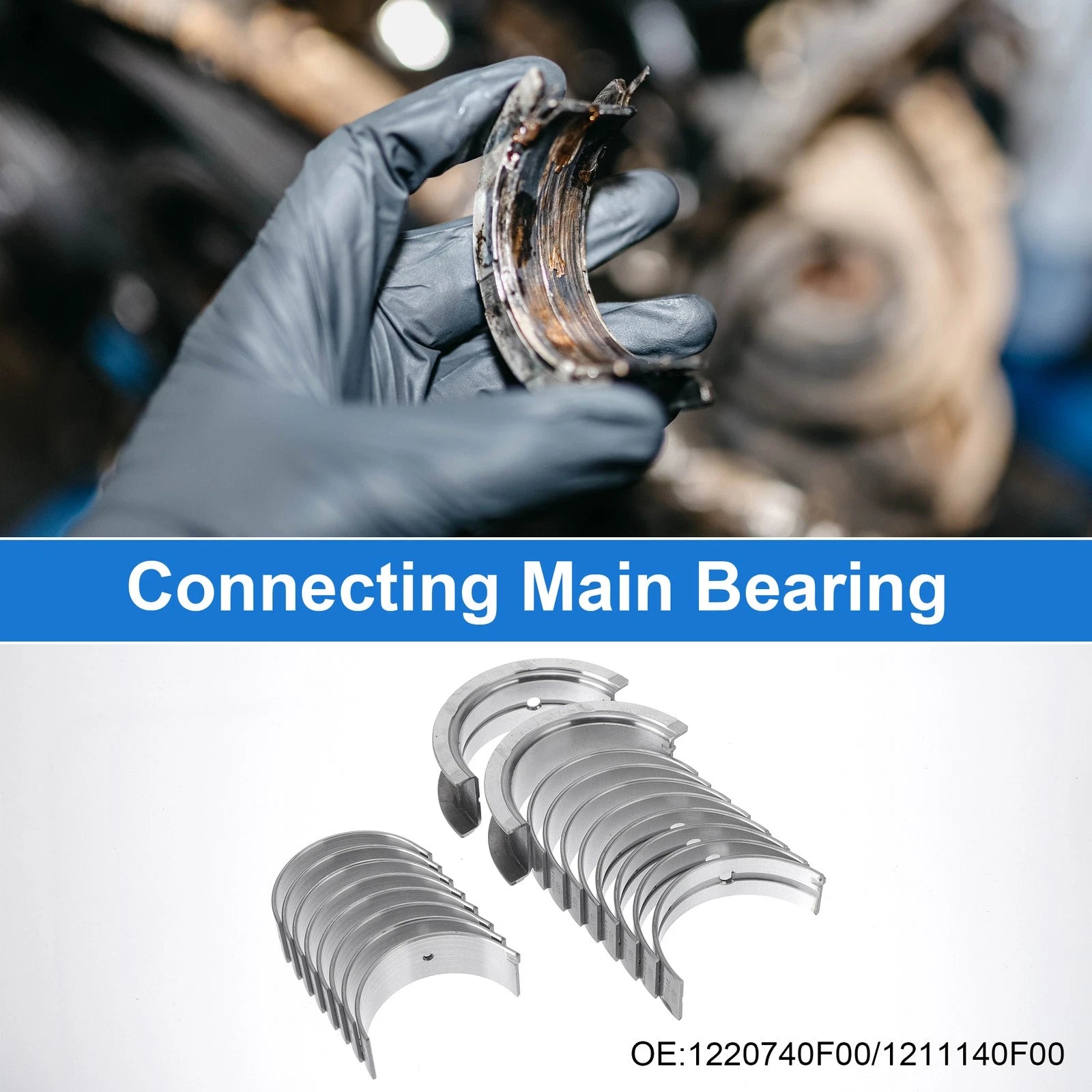 Main Bearing Connecting Rod Bearing Kit No. 1220740F00 for Nissan Frontier (1988–2015)