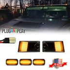 5X Smoke Amber LED Cab Roof Running Light for Hummer H2 (2003–2009)