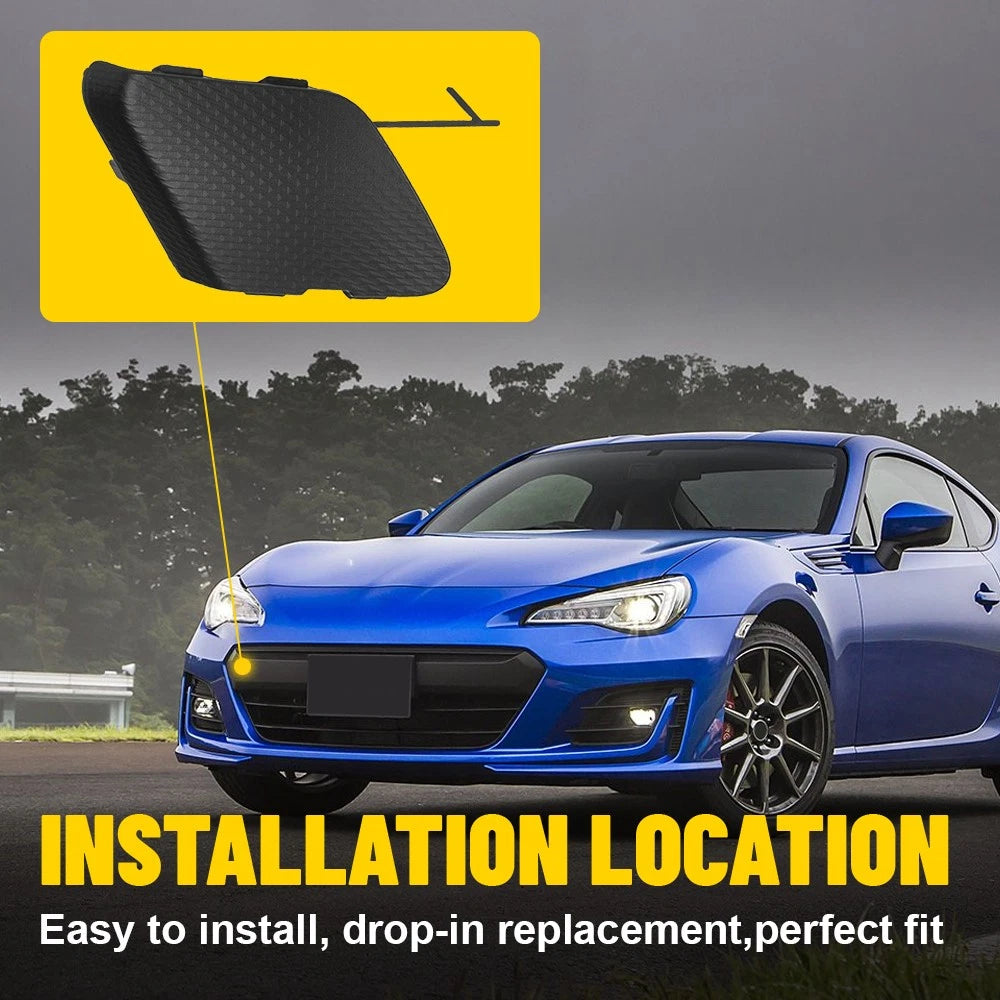 Front Bumper Towing Eye Cover Cap for Subaru BRZ (2013–2016) Black
